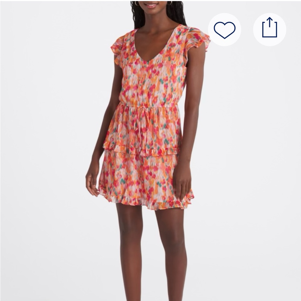 Vibrant Multicolor Ruffle Mini Dress